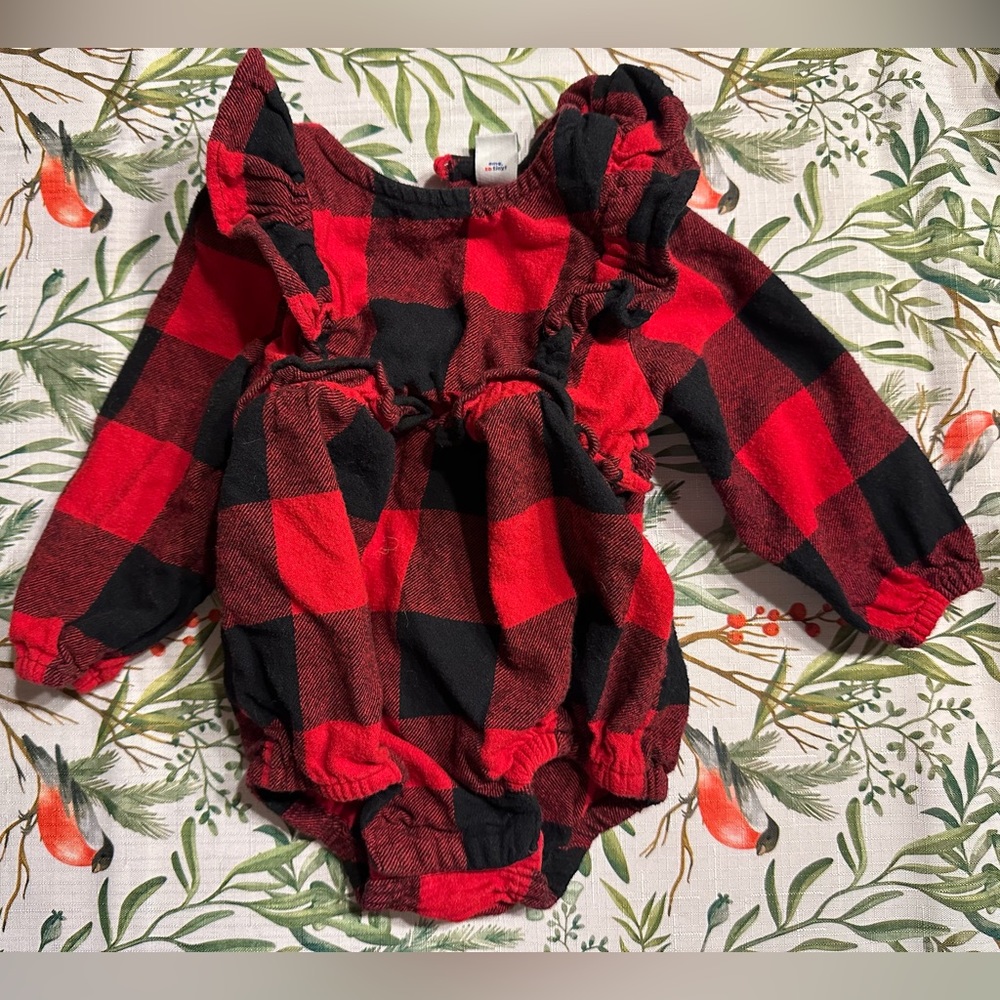 Old Navy holiday ruffle onesie